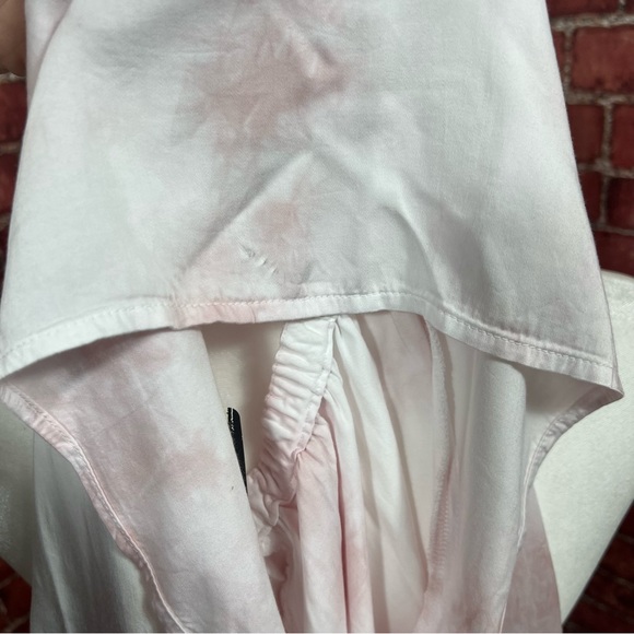 Cloth & Stone whispy pink banded luxe dye short sleeve flutter top Sz.L NWT - Picture 9 of 9